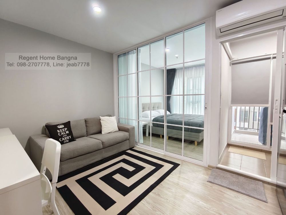 ให้เช่าคอนโด รีเจ้นท์โฮมบางนา (Regent Home Bangna) BTS บางนา เฟอร์ครบ พร้อมอยู่