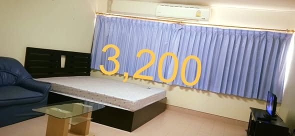 เมืองทองธานี ป็อปปูล่า คอนโด ตึก P ชั้น 10 (เฟอร์ครบ) ให้เช่า 3,200 บ/ด มี แอ์ร+TV+ ตู้เย็น+ น้ำอุ่น