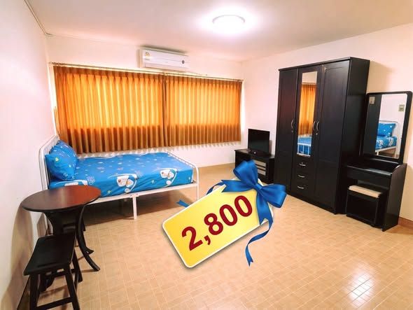 ป็อปปูล่า คอนโด เมืองทองธานี ตึก T10 ชั้น 3 ให้เช่า 2,800 บ/ด (เฟอร์ครบ) แอร์+TV+ตู้เย็น+น้ำอุ่น