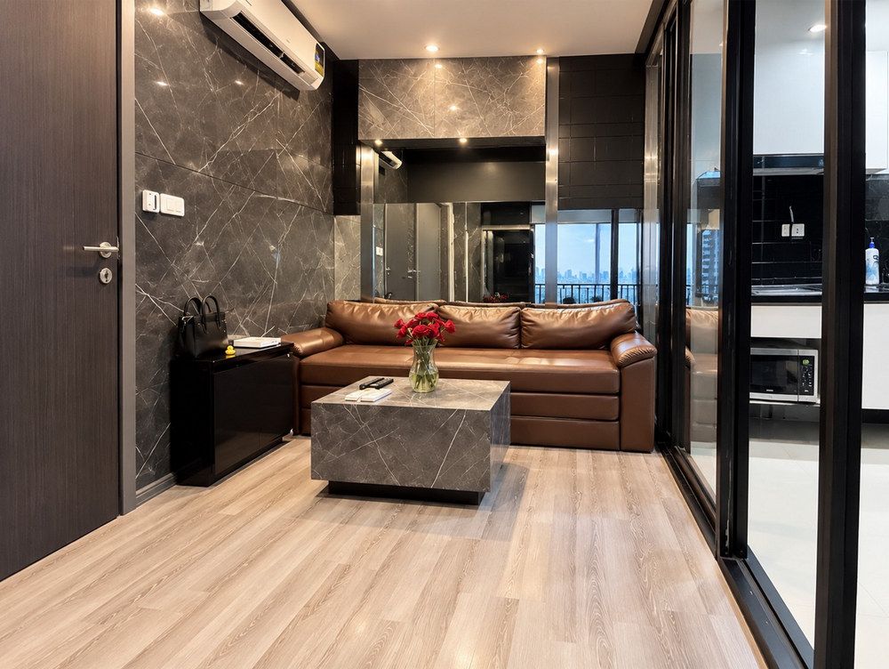 Condo The Base Park East Sukhumvit 77 @BTS Onnut 1 Bedroom 1 Kitchen Room, Built-in Furniture